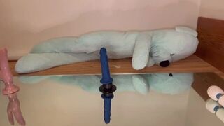 Showing Off Sneakers while Riding a Dildo - porn video