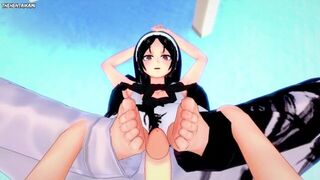 Jun from Tekken Gives You A Footjob Hentai POV - porn video