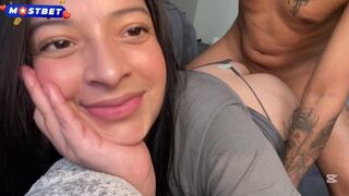 I ask my stepbrother for a massage and he ends up putting his cock in my pussy - porn video